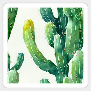 Watercolor cactus plant cactus pattern Sticker